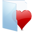 Fav - Blue - Folders icon